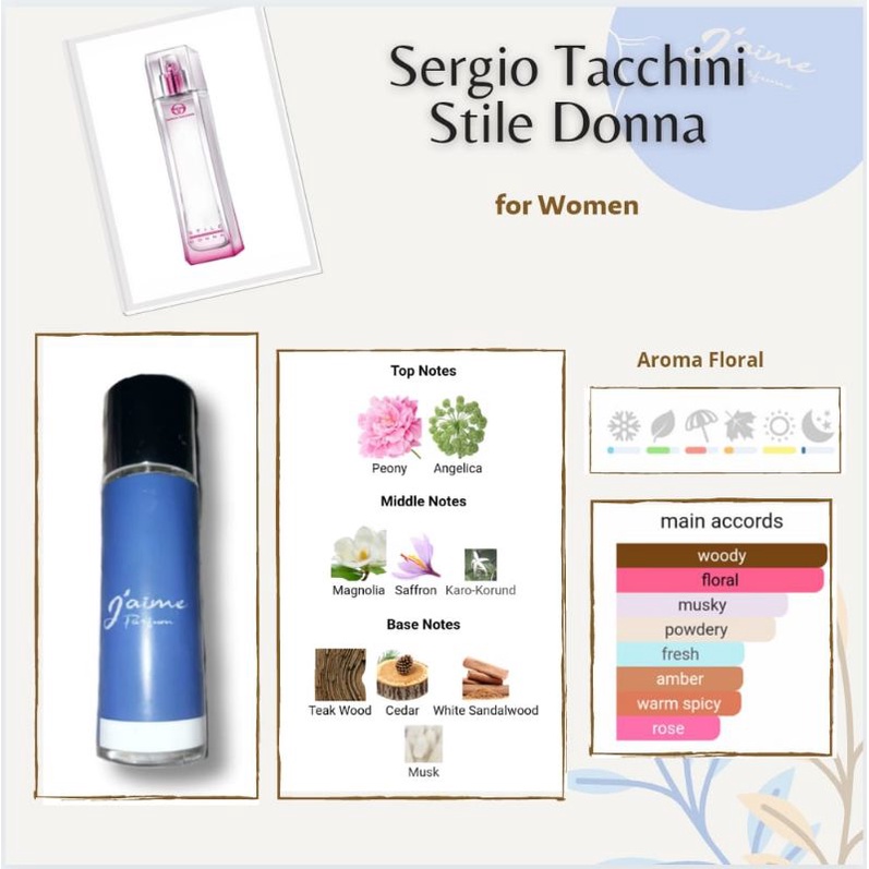 J'aime Inspired Parfum Sergio Tacchini Stile Donna for Women 35 ml