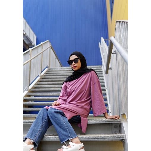 Kaos Oversize Wanita Polos / Basic Oversize Top Polos / Tshirt Oversize Wanita / Kaos Wanita Big Siz
