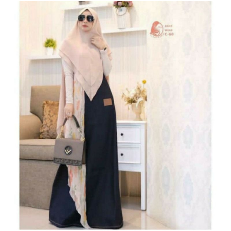 New Joza Clothing Gamis Muslim Syari denim