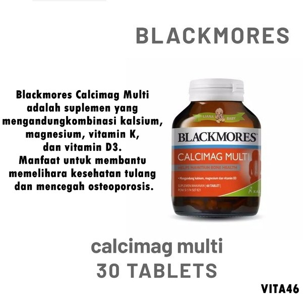 VITA46 BLACKMORES CALCIMAG MULTI ISI 30 exp 05 / 2025