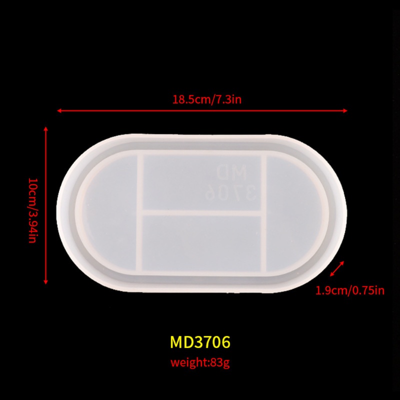 SIY  Oval Tray Mold Epoxy Mold Silicone Resin Mold Jewerly Plate Dish Casting Mold