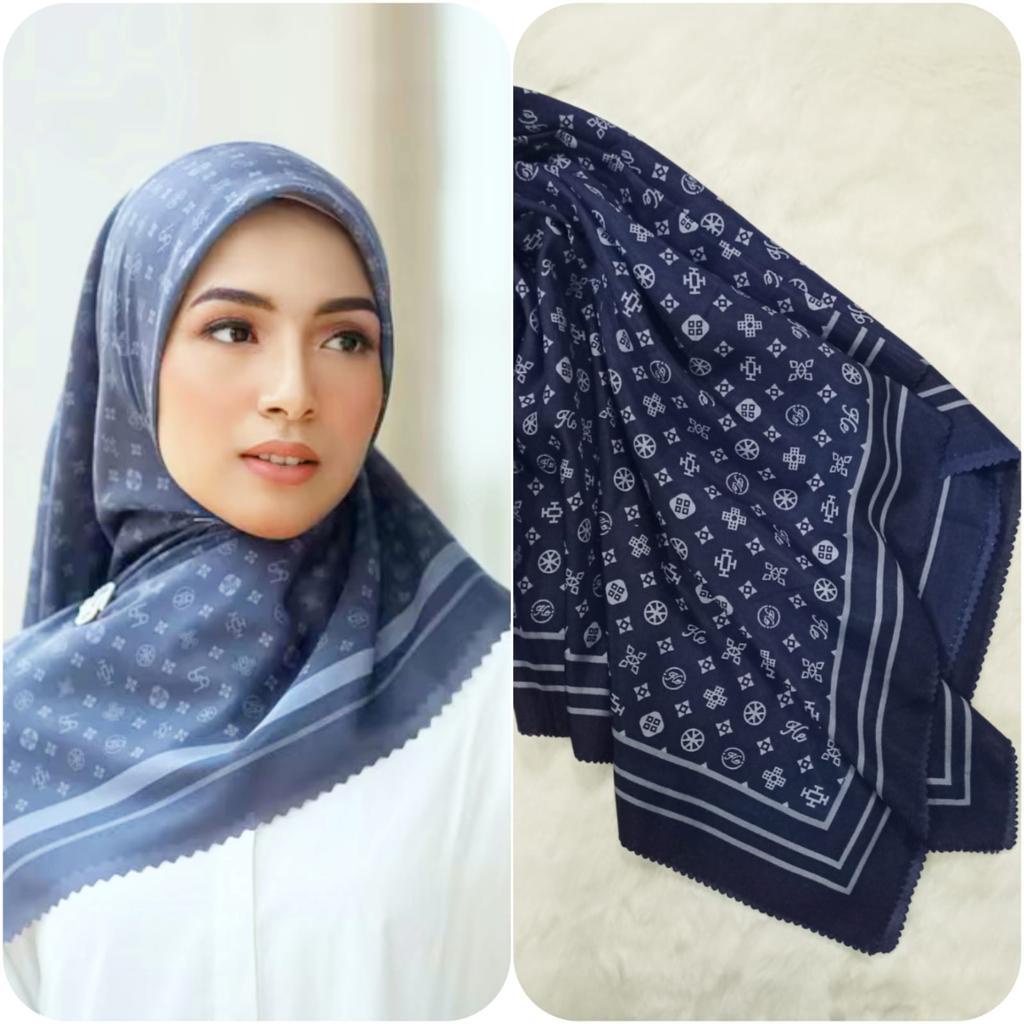 Voal Motif Laser Cut Premium Hijab Deenay Kw Print by Farsya Adeeva