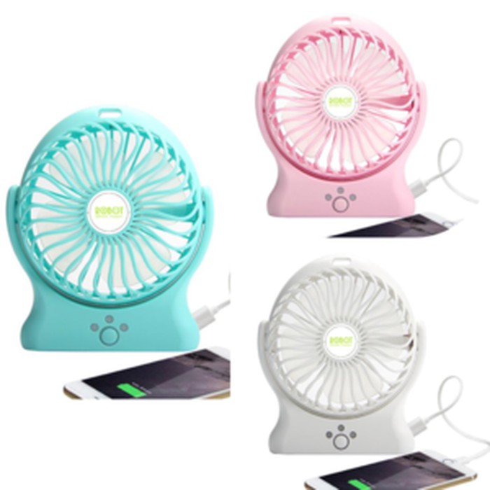 Kipas RT-BF06 Robot 2000mAh PowerBank 330 Degree Rotatable