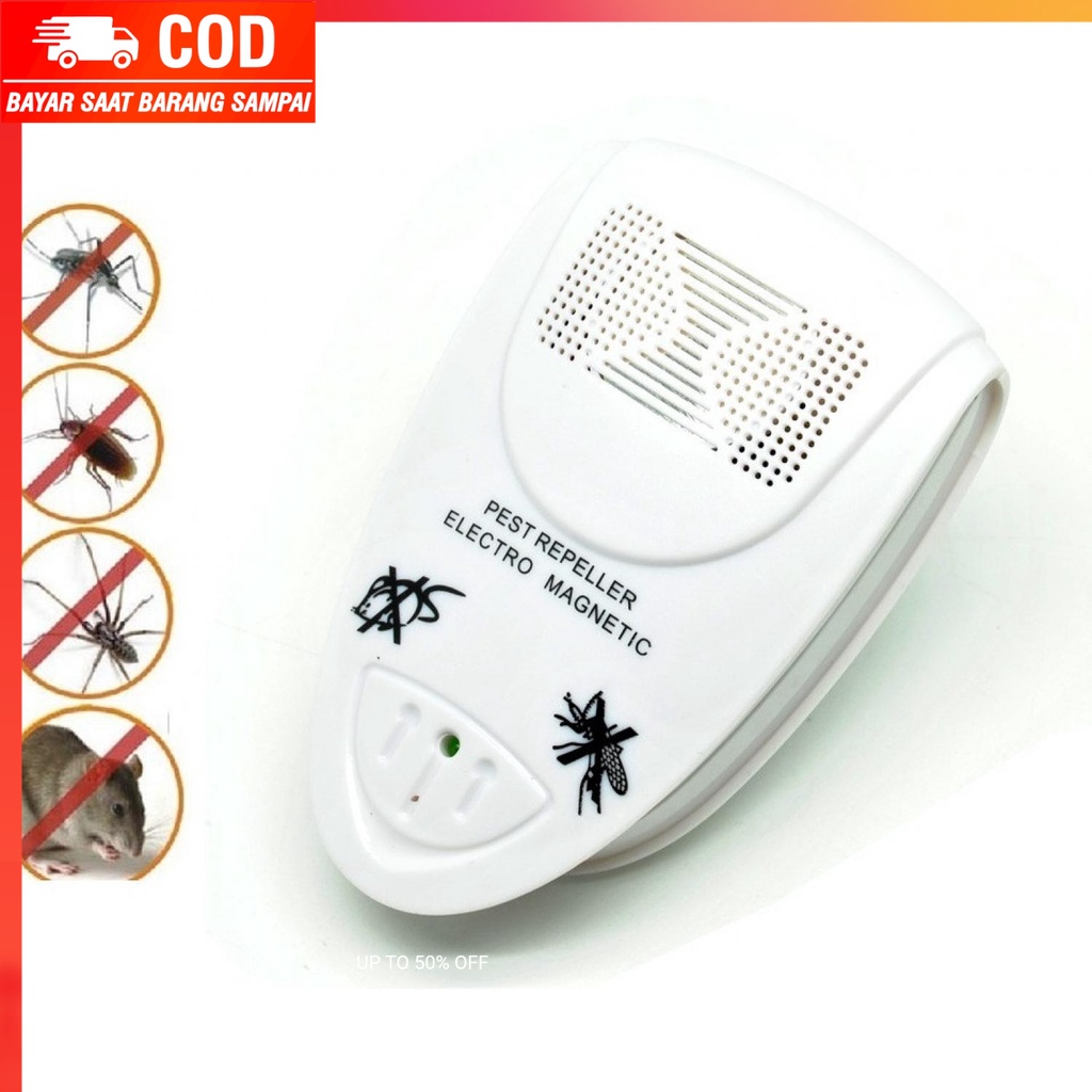 (100% BARANG ORI) Bug Scare Ultrasonic Rat Pest Control Repeller / Anti Nyamuk - HOE0065