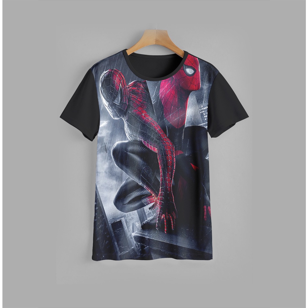 Kaos anak Spiderman v36 Keren 3D Baju Anak Spiderman 3D Pakaian Anak