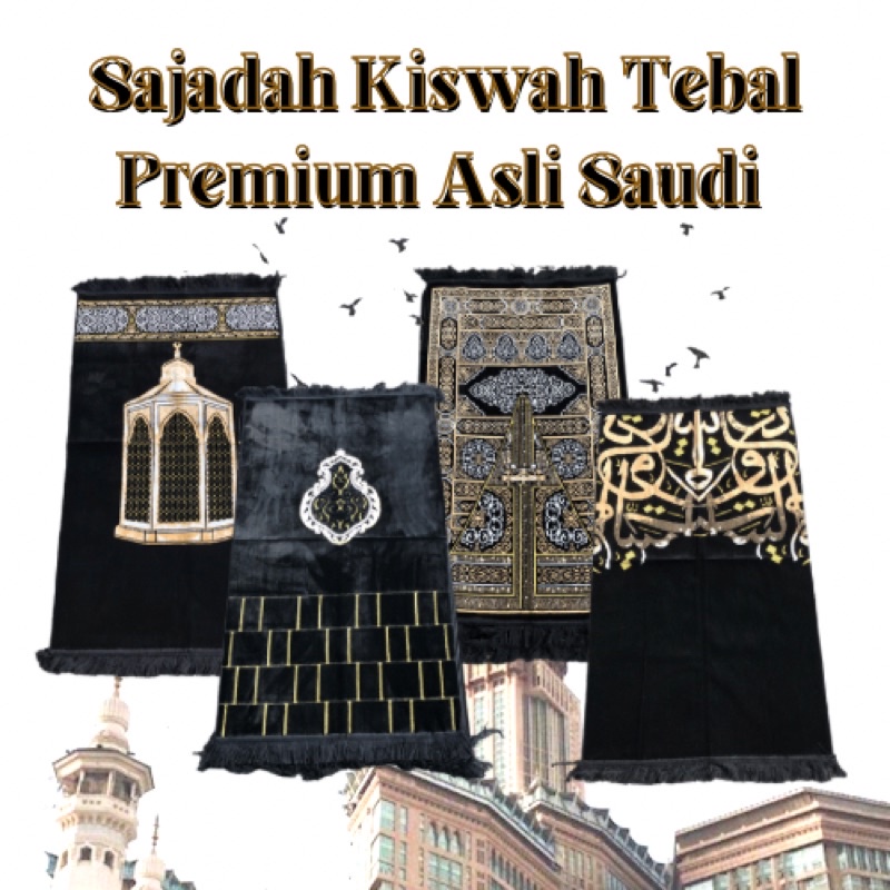 Sajadah KISWAH RAUDHOH RAUDHAH NABAWI SAJADAH SANDAR LIPAT saudi TEBAL Asli Madinah