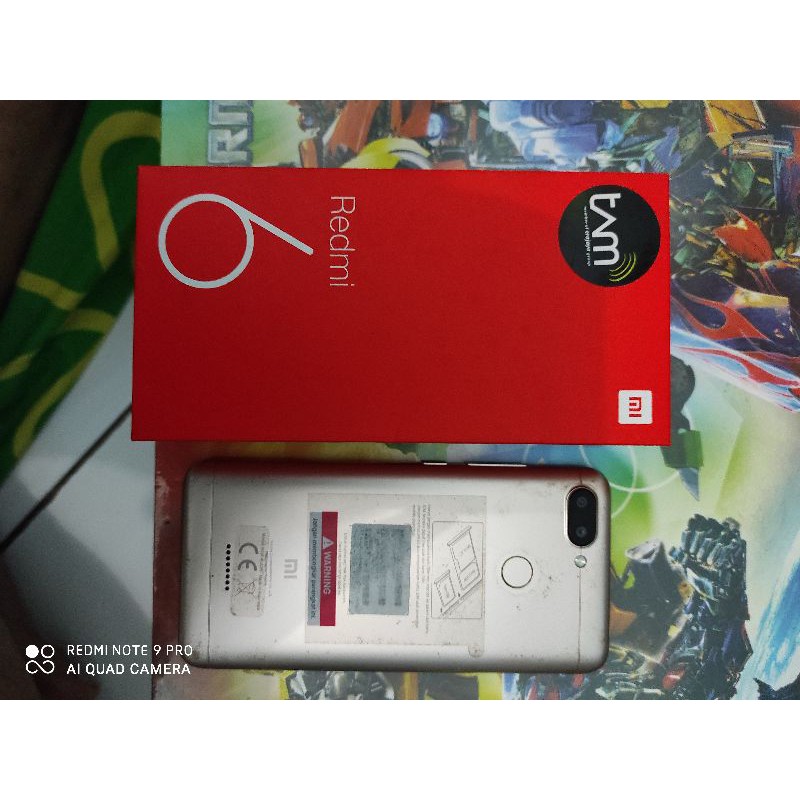 JUAL HP XIAOMI REDMI 6 SECOND MURAH KONDISI MULUS