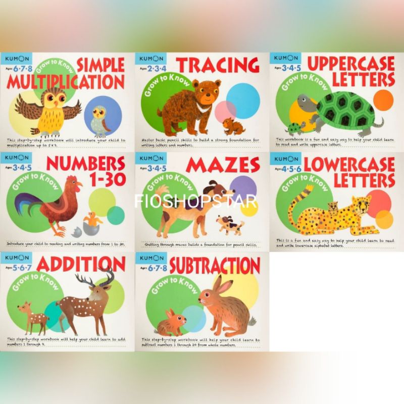 KUMON Grow To Know Workbook