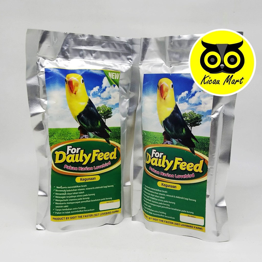 PAKAN FOR DAILY FEED LOVEBIRD MAKANAN HARIAN BURUNG LOVE BIRD LB BIJI MILET NGEKEK KONSLET FORDAILYFL