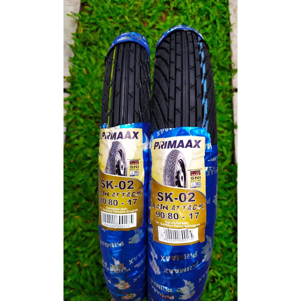PAKET Murah Ban Luar Primax Primaax Depan Belakang 80/80-17,90/80-17 SK 02 Tube Type