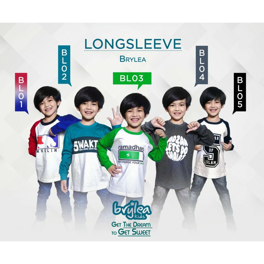 Baju Anak Muslim Branded Tangan Panjang - BryleaKids