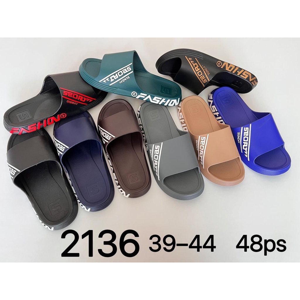 2136 Sandal Slide Pria Dewasa Remaja / Sandal Selop Dewasa Remaja Merek Seven Star Ukuran 39-44