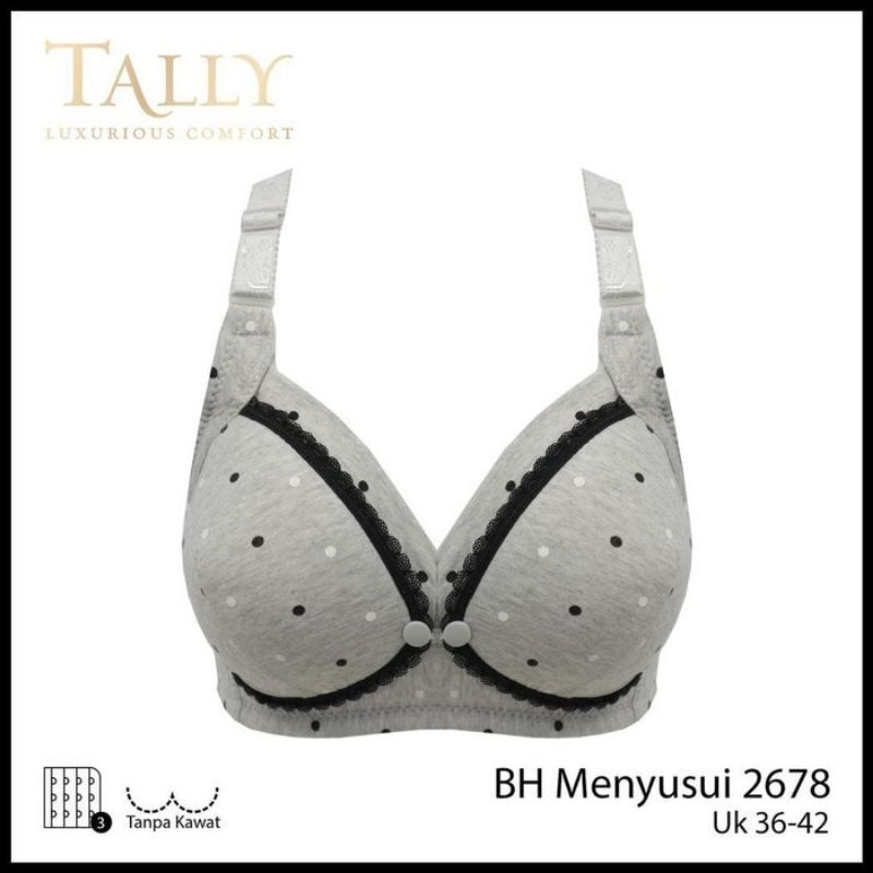 TALLY BRA BH MENYUSUI / TANPA KAWAT / BUSA TIPIS 2678