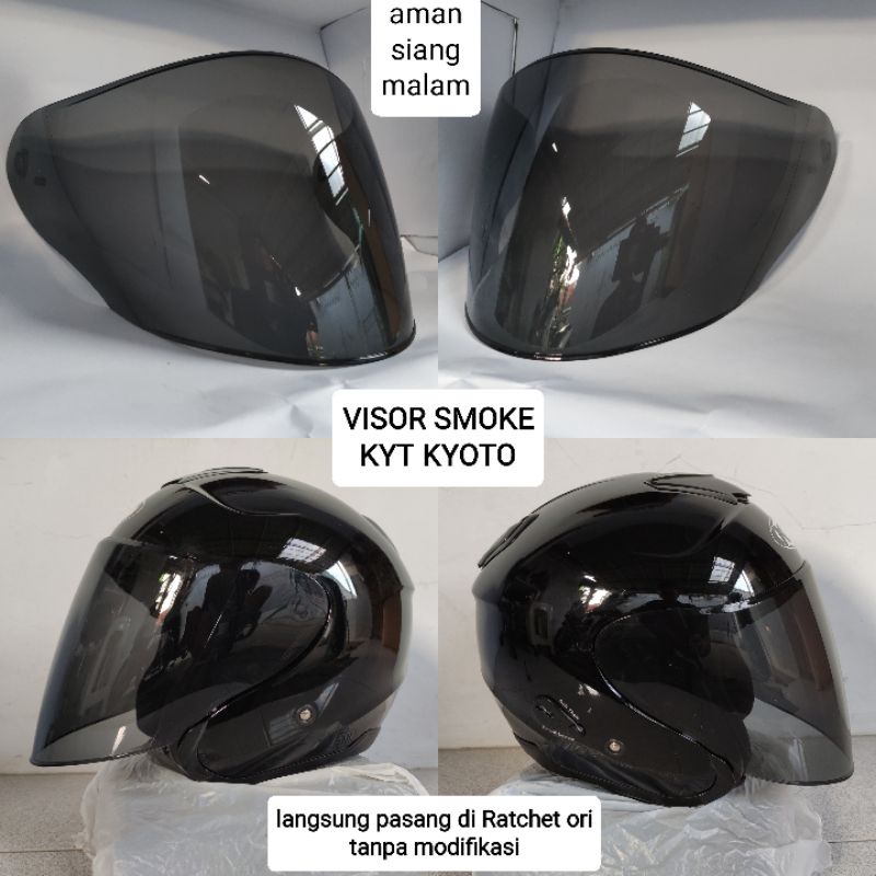 Jual Kaca Helm Kyt Kyoto Smoke Venom Original Norisk Shopee Indonesia