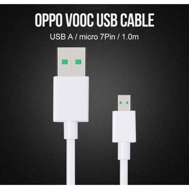 Cable USB VOOC OPPO Tipe micro &amp; Tipe C - FAST CHARGING