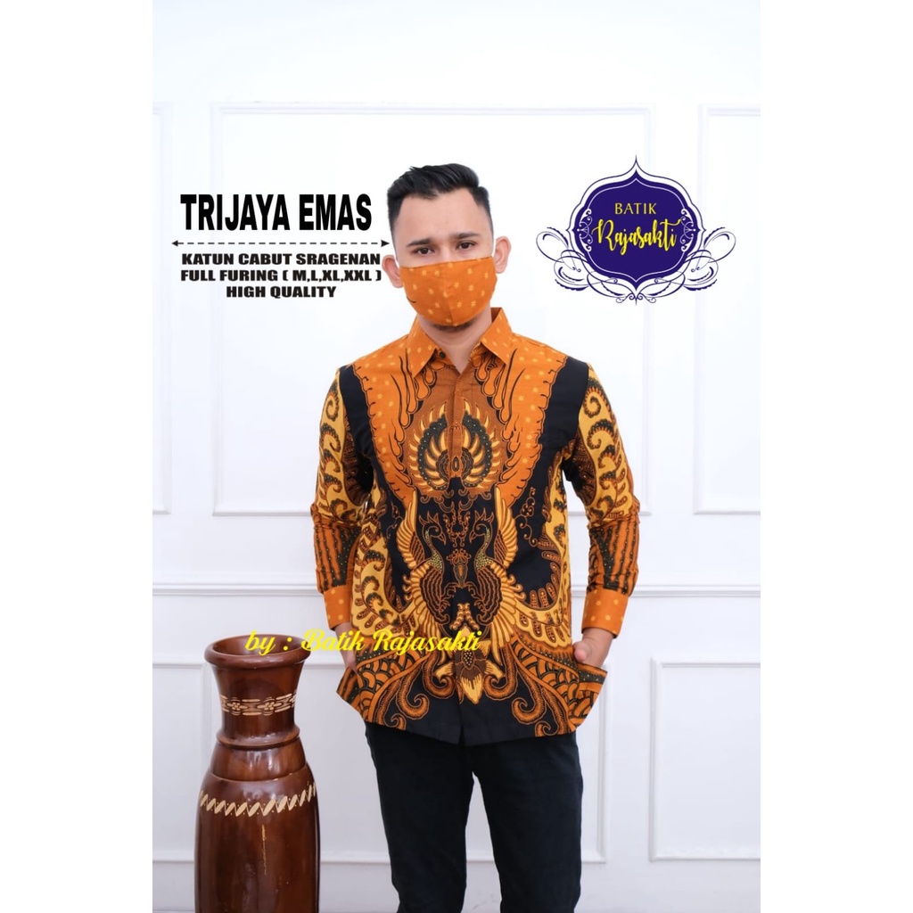 TRIJAYA EMAS RAJASAKTI KEMEJA BATIK SOLO PRIA LENGAN PANJANG PENDEK LAPIS FURING ATASAN PREMIUM MODERN KATUN HALUS JIWATRENTEM MACAM KUJANG NAJMUDDIN ABRAR WIJAYA MANUK PRING 2 RAIBOW BABON GREY 2 BLUE INDAH JOKOWIRYO PRASADO MERAK MANIZE DEVABROTO MAHESA