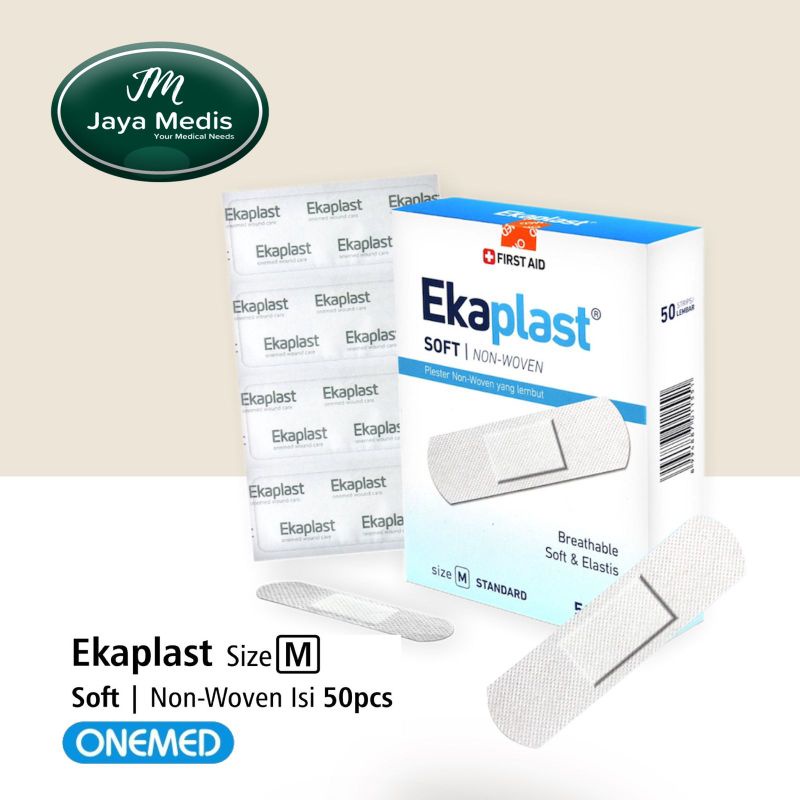 Ekaplast Plester Luka Non Woven Size M - Onemed 1 Box 50 Lembar