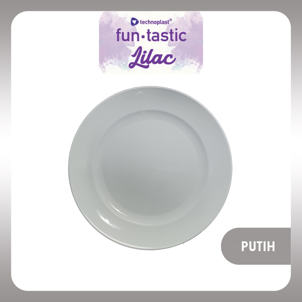 Piring Makan Plastik Warna Pastel 3 pcs Ukuran 22cm Edisi Funtastic Lilac - Piring Makan Serbaguna 9inch - Piring Pastel Set - Tahan Panas - Anti Pecah