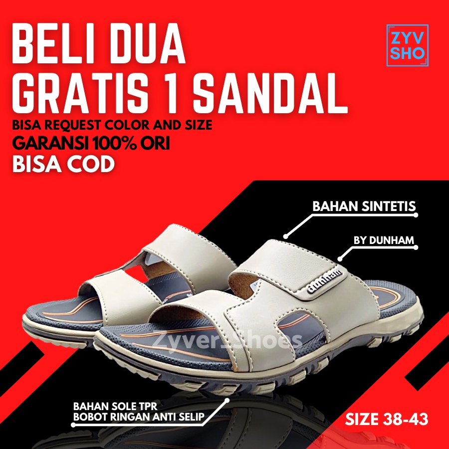 (FSD-DH-HR 05) Sandal COD Sendal Slide Slop Bapak Bapak Kondangan Harian Orang Tua Kulit Pria Dewasa