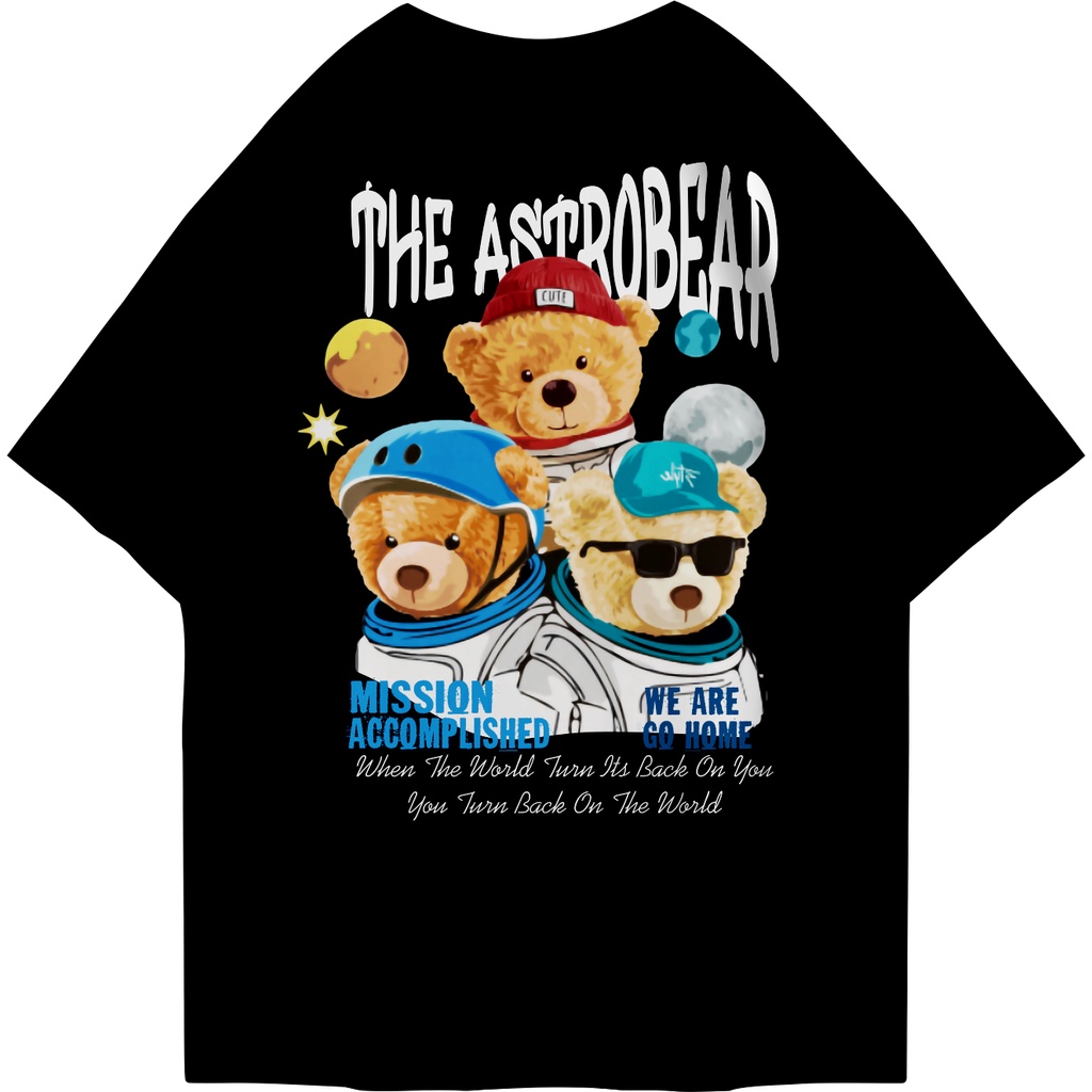 FIRSTLAST Oversized Tshirt The Astrobear | Kaos Oversize Pria dan Wanita