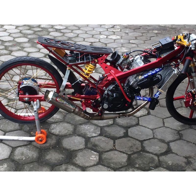 KNALPOT CREAMPIE SONIC CP3 Original Jogjakarta Drag Bike Kompetisi FFA juraganknalpotjogja