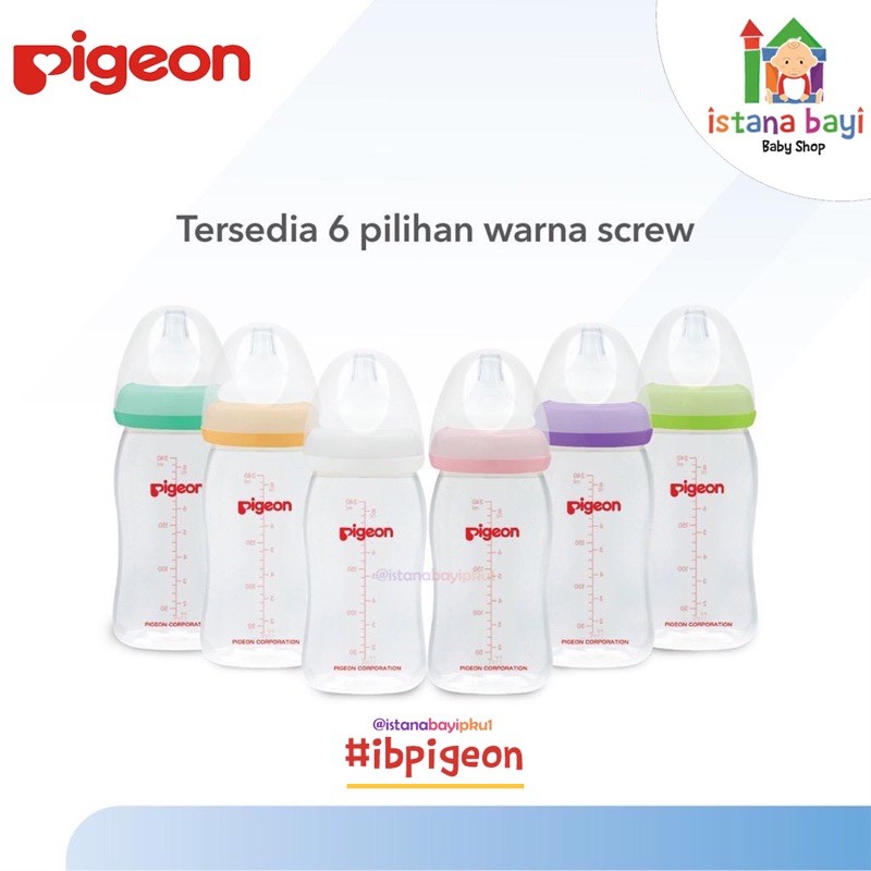 Pigeon Botol Wide Neck 240 ml / Botol Susu Bayi /Istana Bayi Official Shop