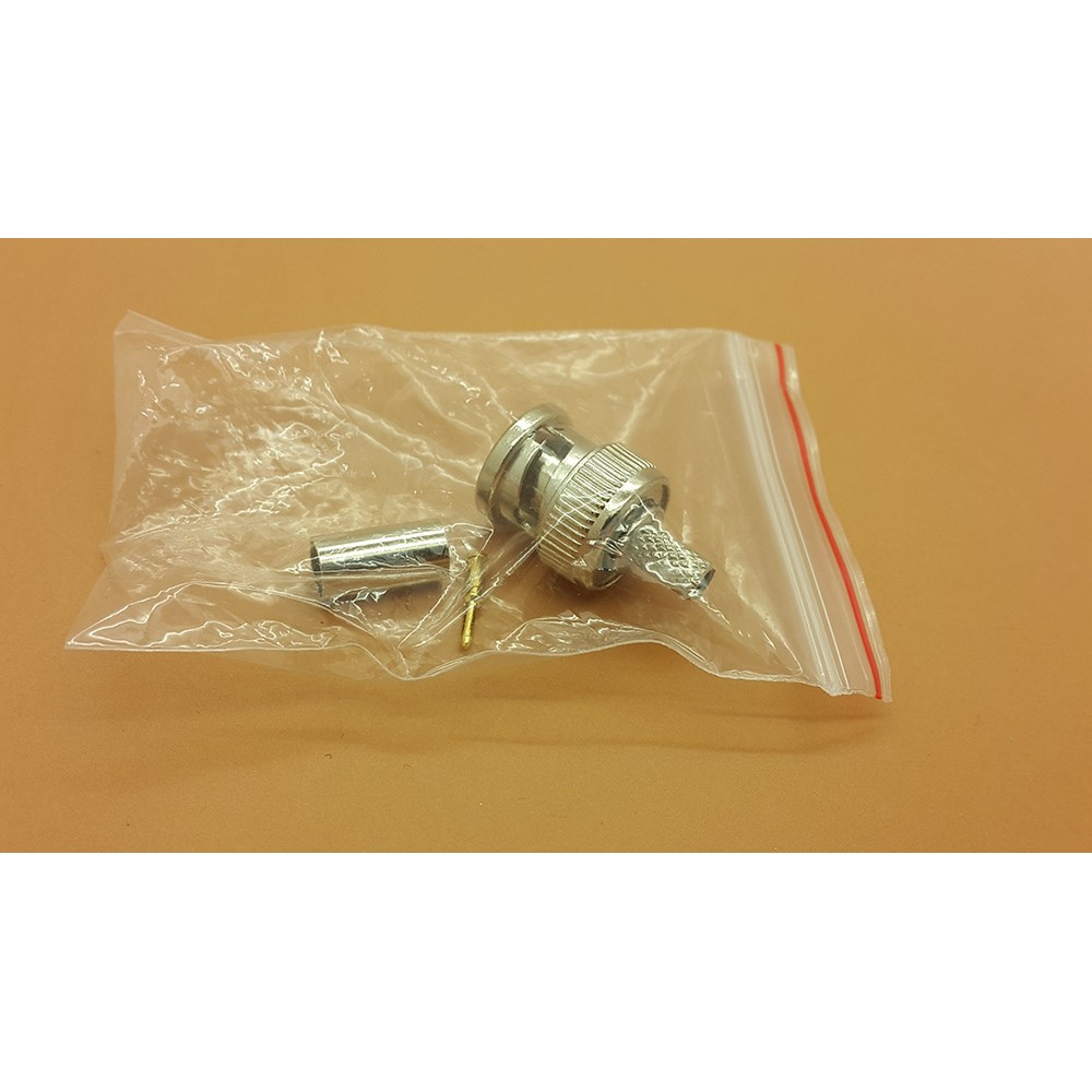 RG58 BNC Male Crimp Connector ( khusus kabel RG58 ) / BNC crimping