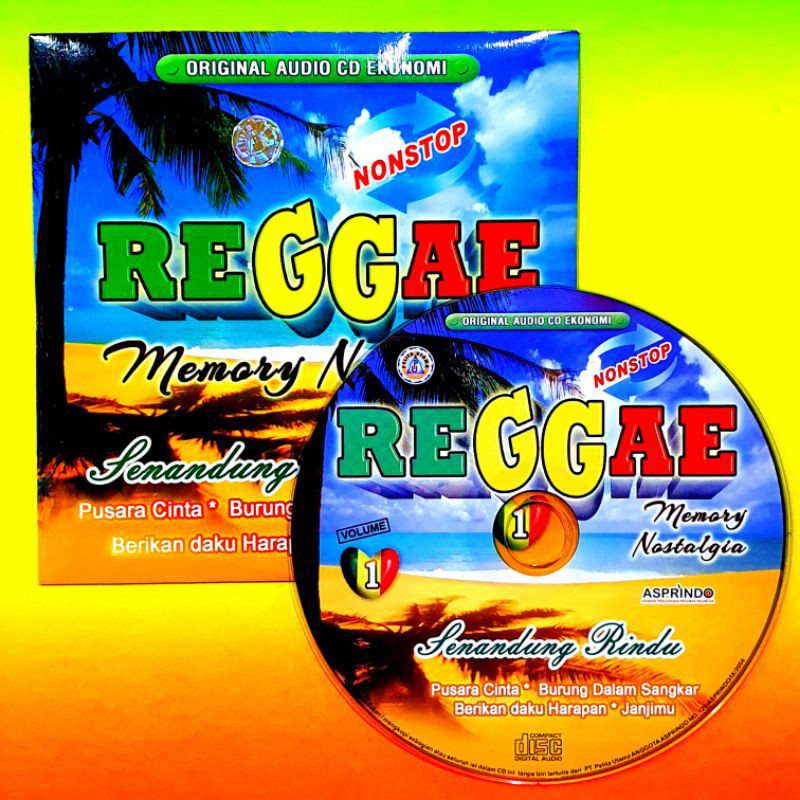 KASET ORI CD MUSIK AUDIO LAGU REGGAE TERPOPULER -COMPACT DISC LAGU MEMORY NOSTALGIA TERLARIS TERBARU