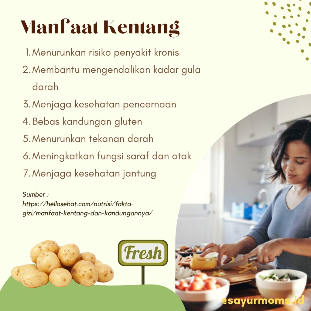 Kentang 500 gram - 1 kg Surabaya