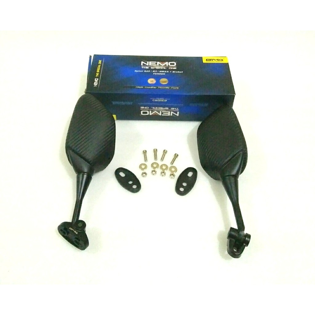 SPION KARBON MODEL R25 UNTUK MODIFIKASI KE MOTOR NMAX -CBR 150 NEW- XMAX