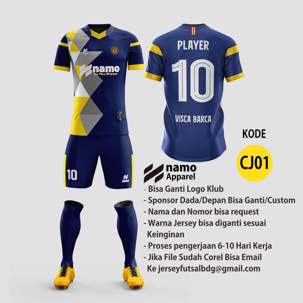 Bisa Satuan Custom Jersey Futsal Bandung Original Namo Apparel Bahan Dryfit Premium Shopee Indonesia