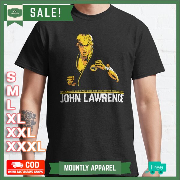 Kaos Baju Cobra Kai..John lawrence T-Shirt Premium