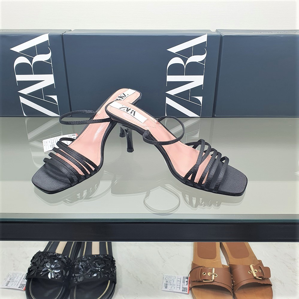 Sandal Wanita Branded Sendal Zara 859  Heels 7cm Sepatu Perempuan
