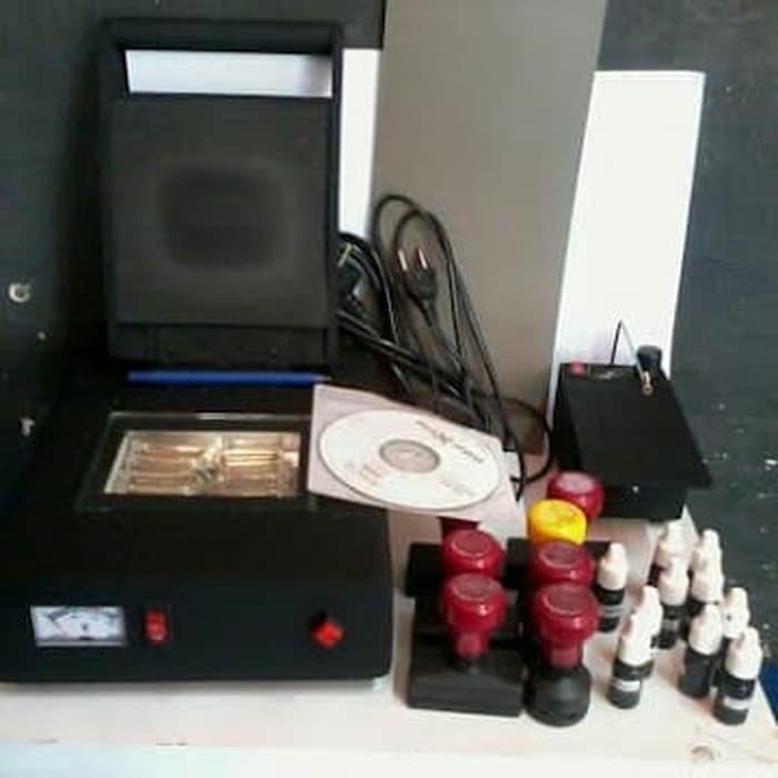 Mesin stempel warna jumbo + pemotong karet flash GARANSI 1 TAHUN