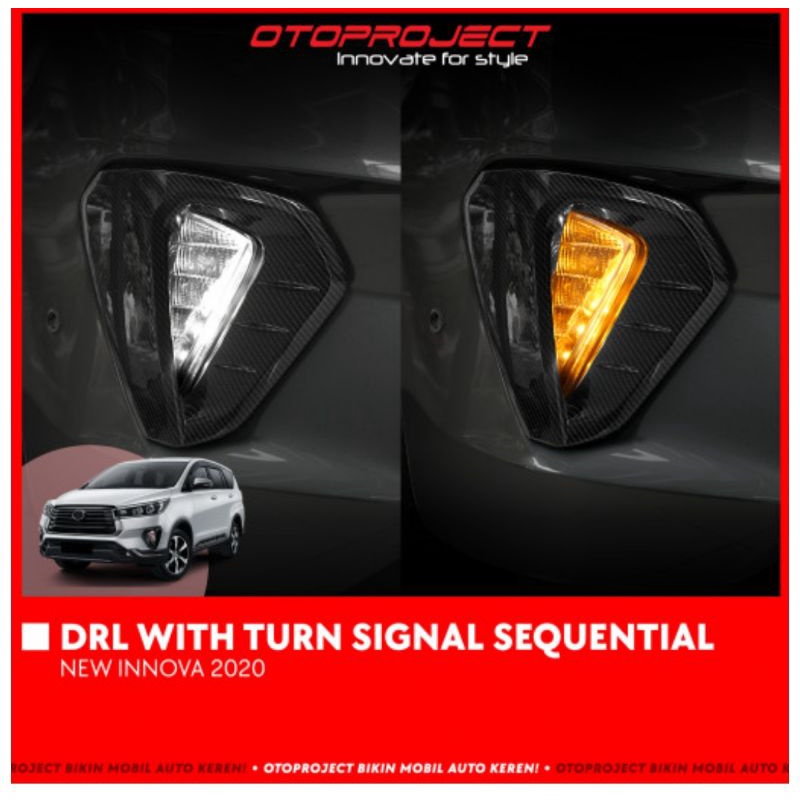 LED DRL all new innova 2020 2021 up with Turn Signal otoproject