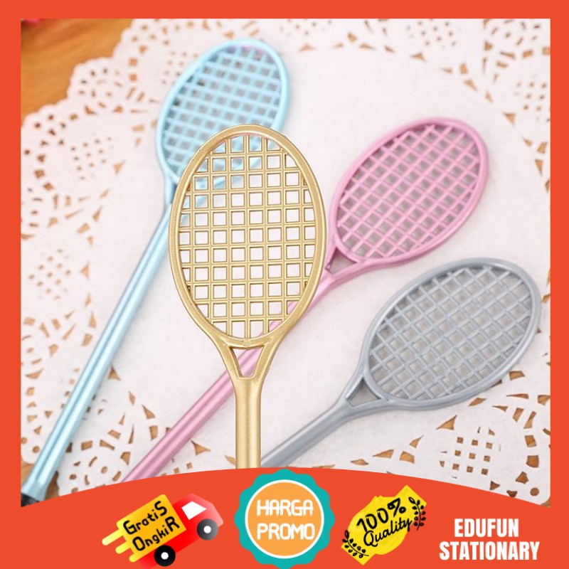 

Pena Unik Lucu Model Raket Tenis / Pulpen Tennis Racket