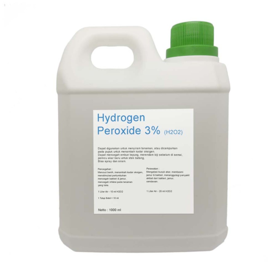 Jual Hydrogen Peroksida Peroxide 3% H2O2 1 Liter Terlaris | Shopee ...