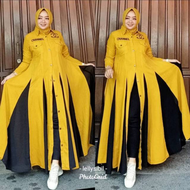 "Dress ceruty linen ORI SHR"