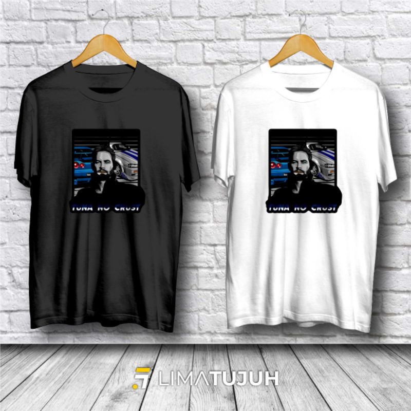 Kaos Baju Paul Walker Tuna No Crust Bahan Combed 30s (YSC)