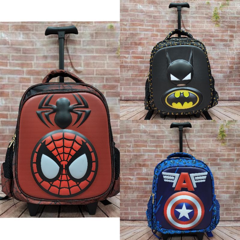 Troli Anak Cowok TK - SD Spiderman 14&quot; AAM