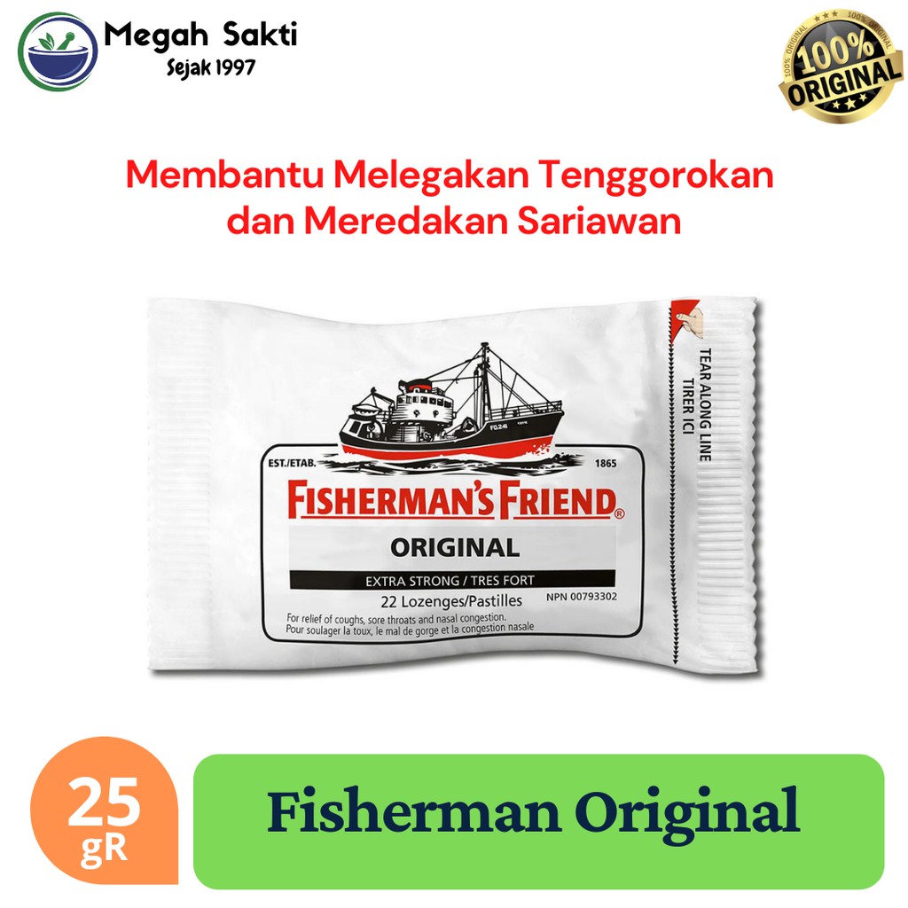 

Permen Fisherman's Friend Original extra strong 25 gR ( Putih ) | Permen Pelega Tenggorokan