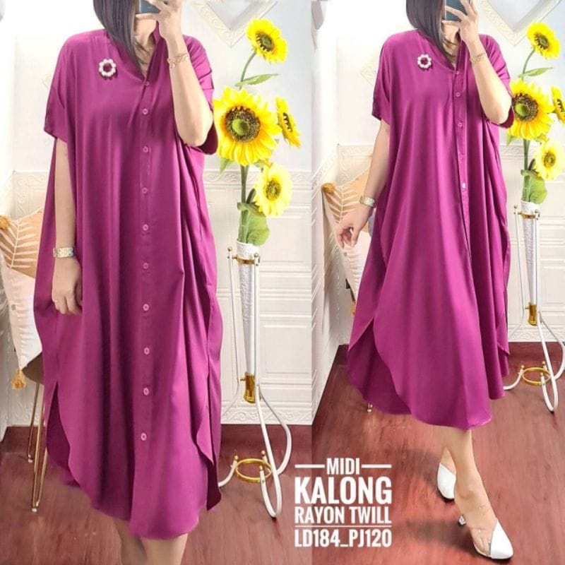 MIDI KALONG HOME DRESS RAYON POLOS