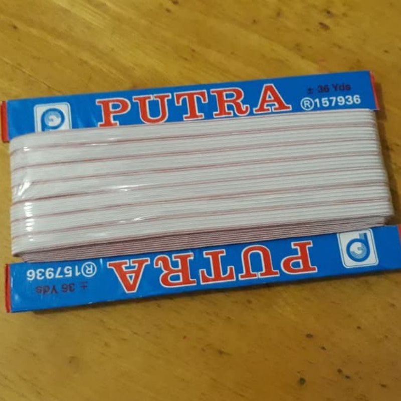 [PUTRA] ELASTIS/KARET CELANA ELASTIS PUTRA KARET KOLOR HARGA JUAL UNTUK 6METER