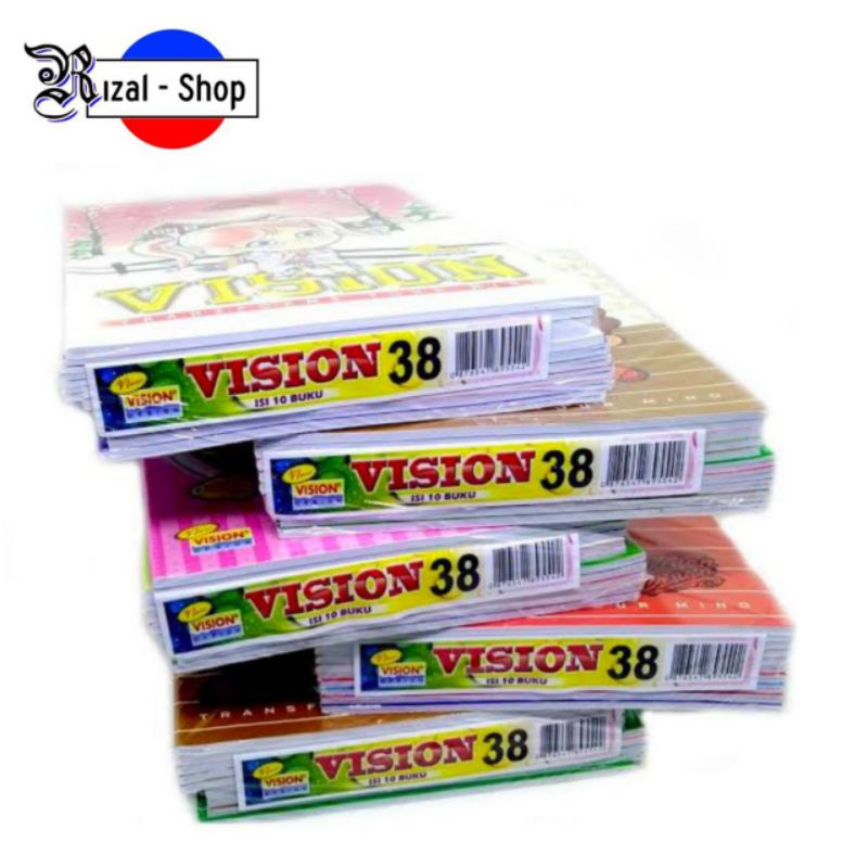 

Buku Tulis Vision 38 Lembar Isi 10 pcs
