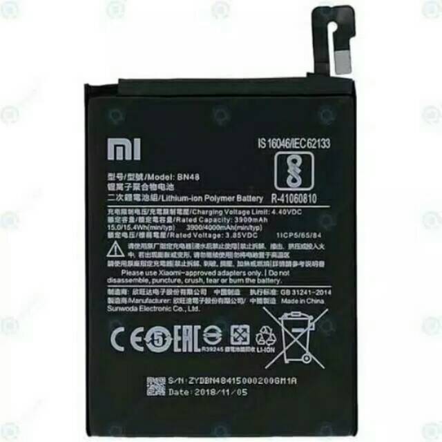 Baterai Battery Redmi Note 6/Note 6pro BN48