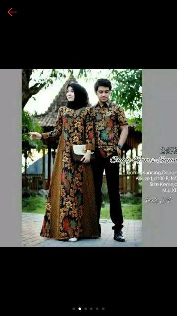 Maura Couple - Sania Ruffle Batik Couple Ori Ndoro Jowi Dnt Garansi Termurah Shopee- Oktavia
