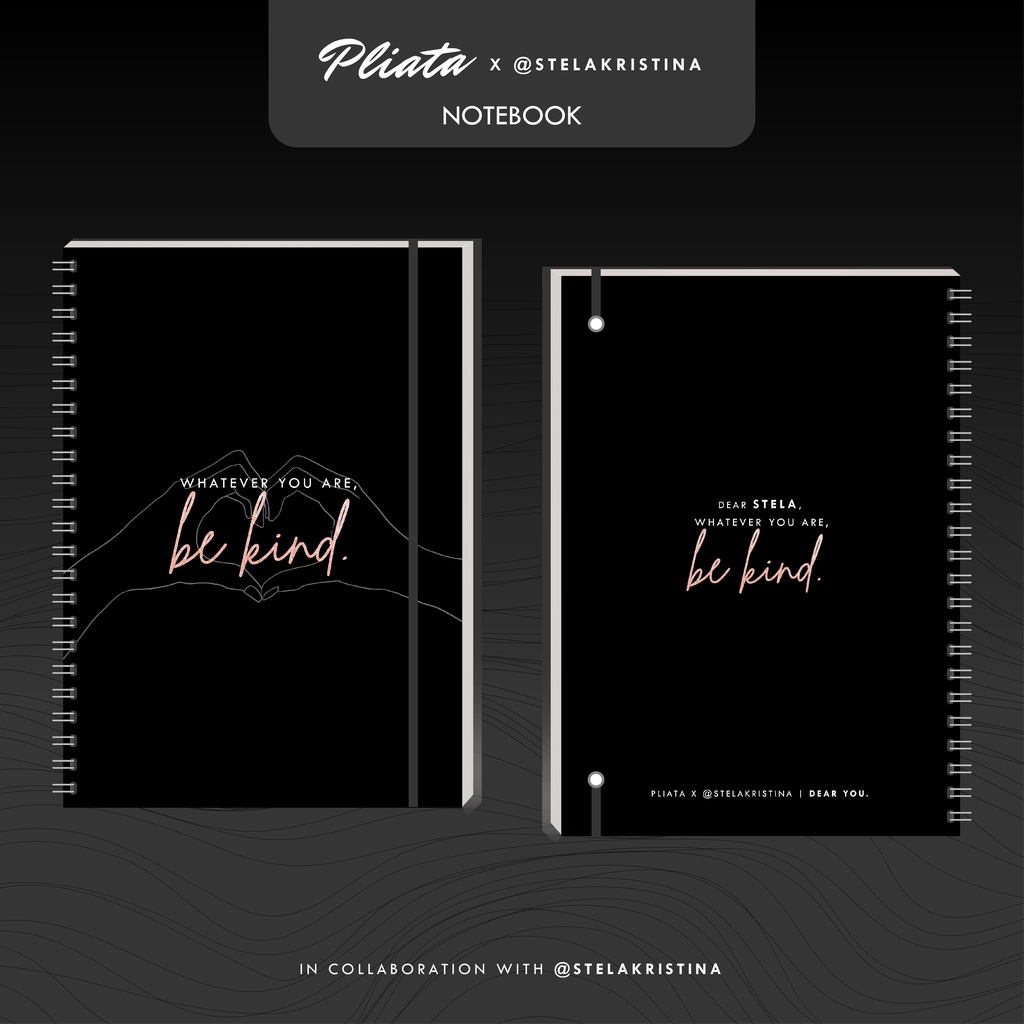 PLIATA NOTEBOOK SPIRAL - (PREMIUM DESIGN) Dear You - Softcover Doft Aesthetic Book