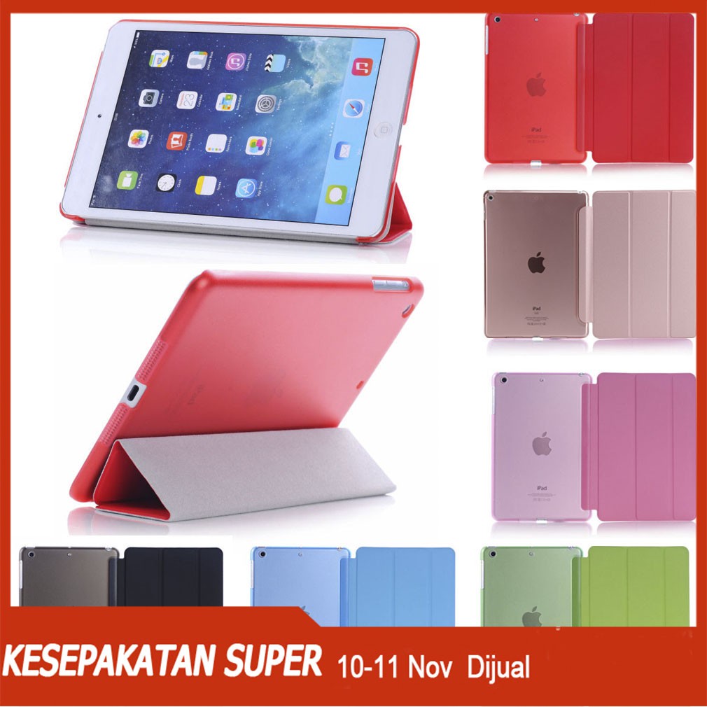Flip Case Kulit PU Ultra Slim dengan Stand untuk Apple iPad Mini 1 2 3