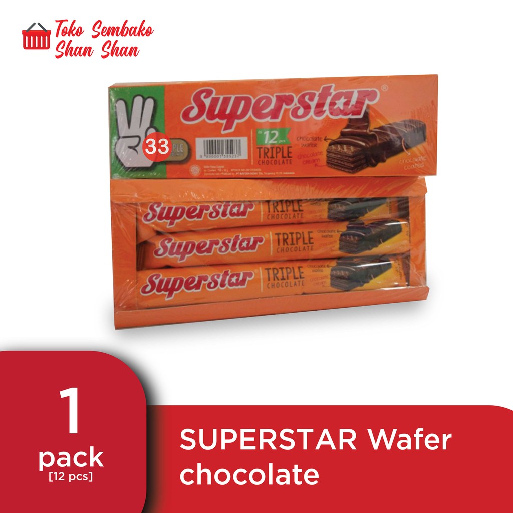 

SUPERSTAR WAFER TRIPLE CHOCOLATE PACK MURAH