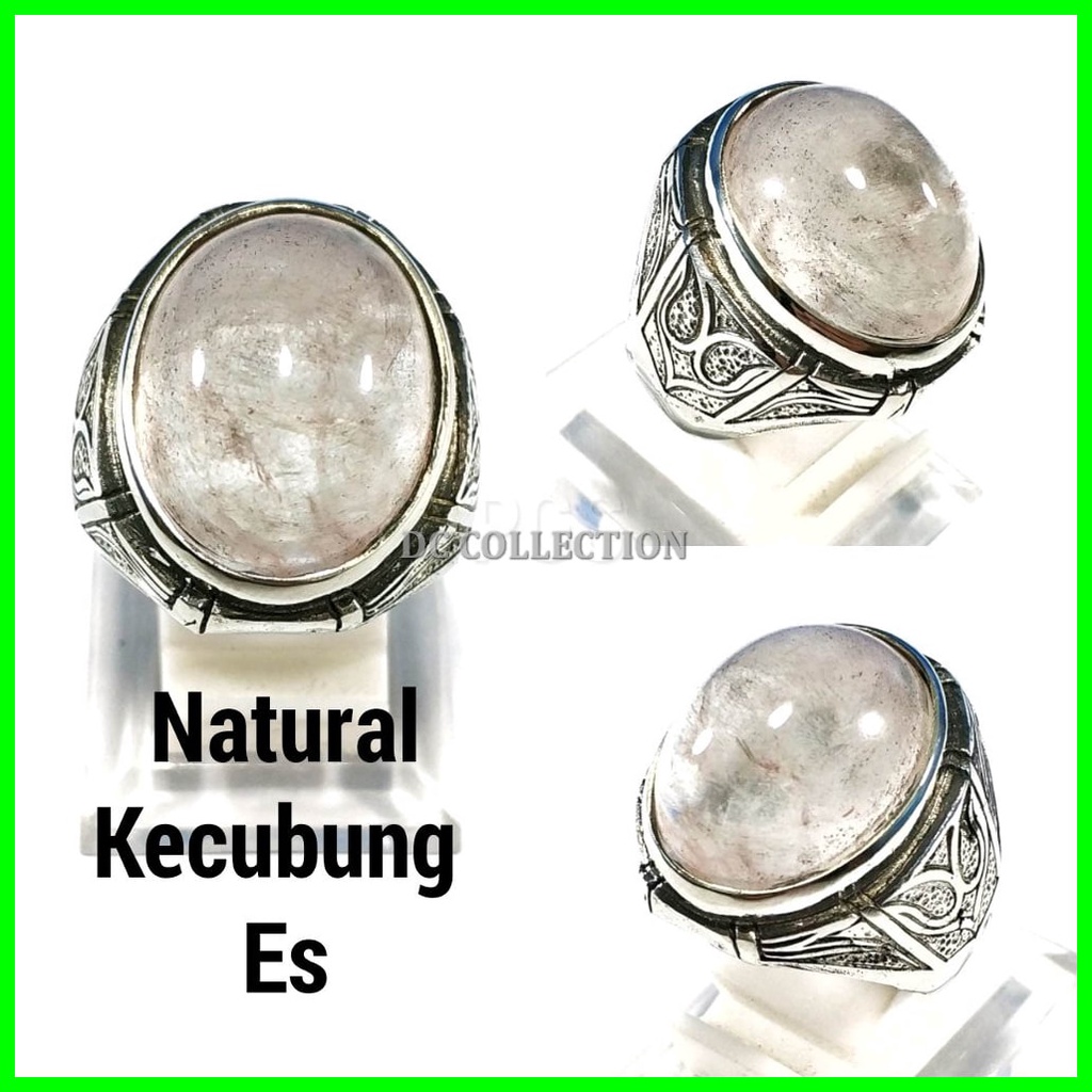 CINCIN BATU AKIK NATURAL KECUBUNG ES KRISTAL TERMURAH